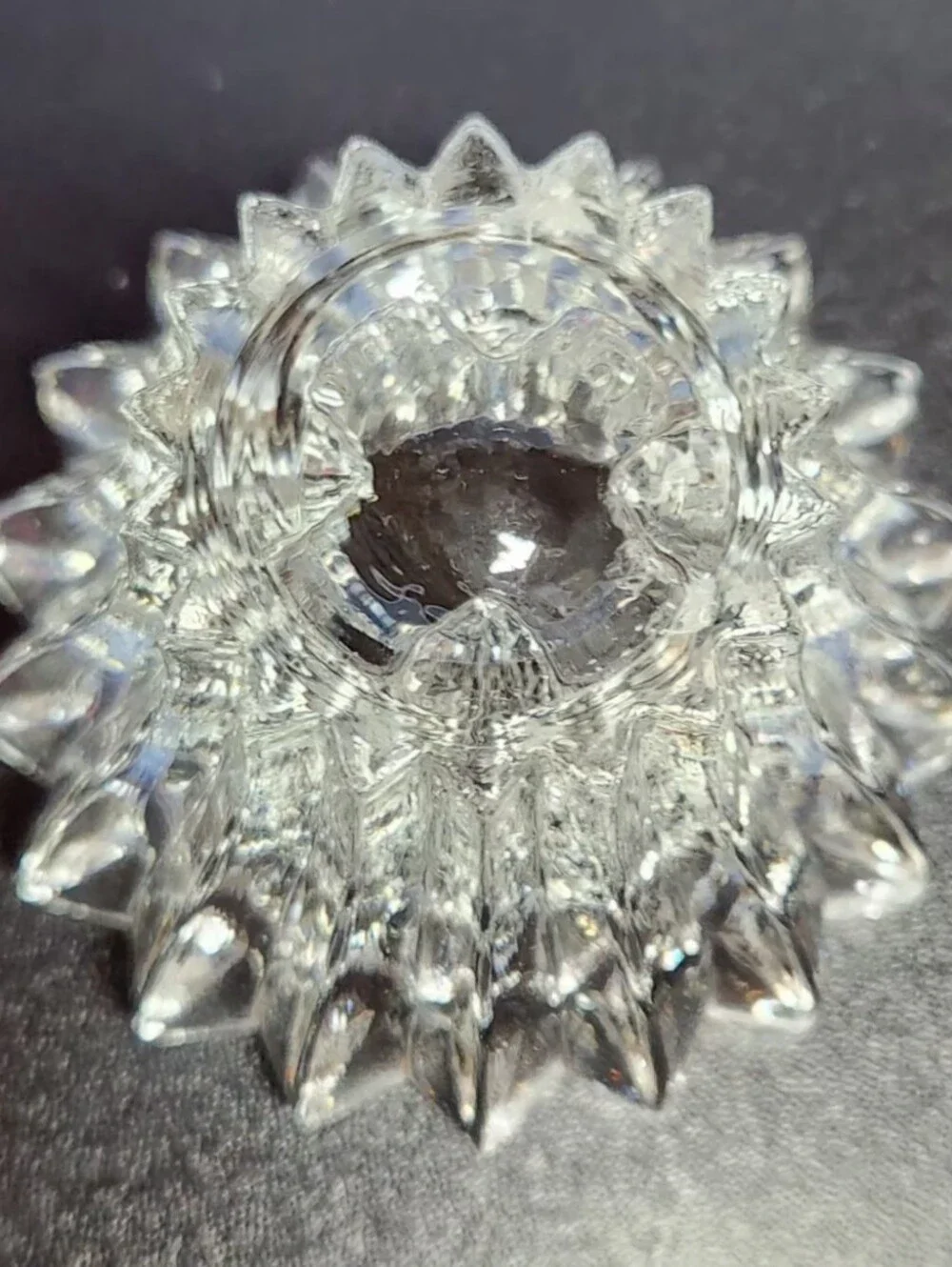 Set of 2 Mikasa Diamante Crystal Votive or Taper Candle Holders